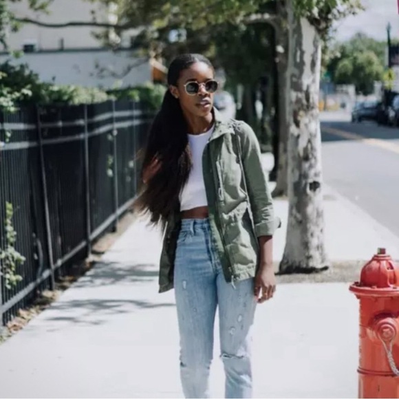 NWT Madewell Passage Utility Jacket Olive Green Size S - Picture 7 of 14